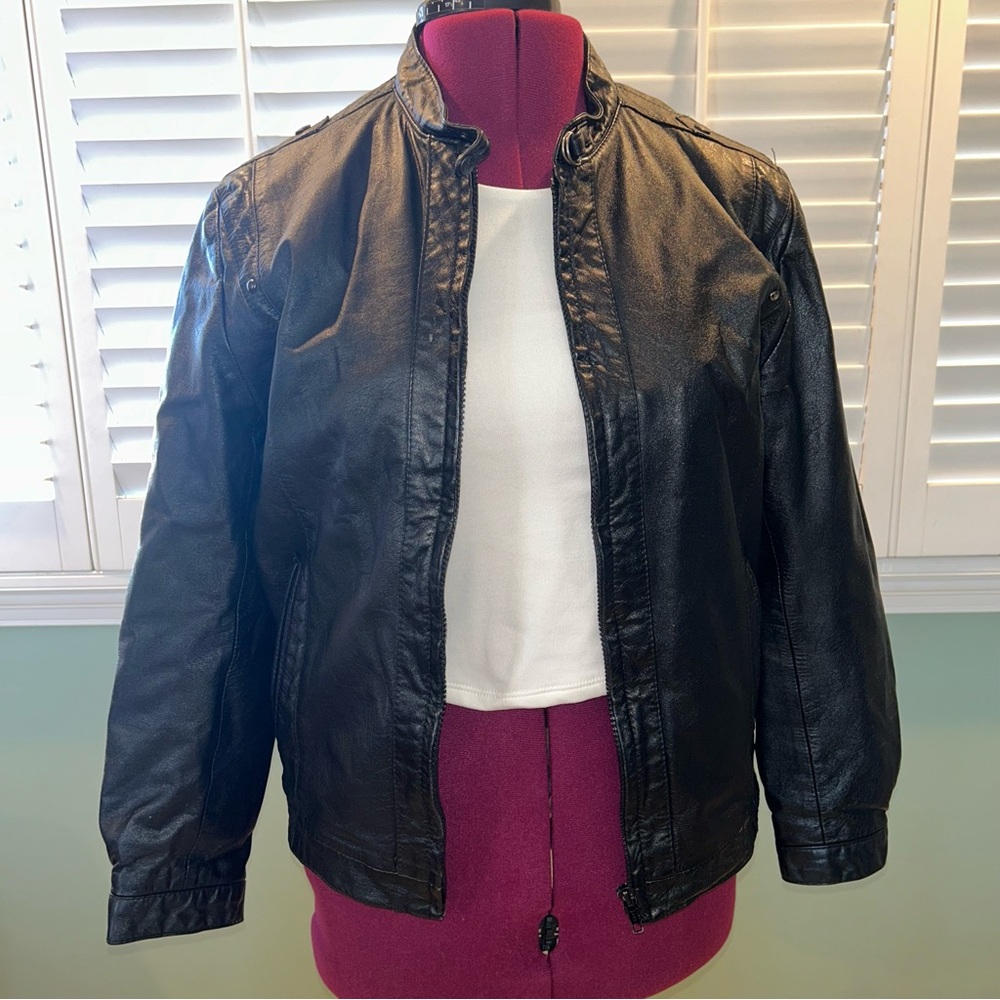 Women's Black Leather Jacket